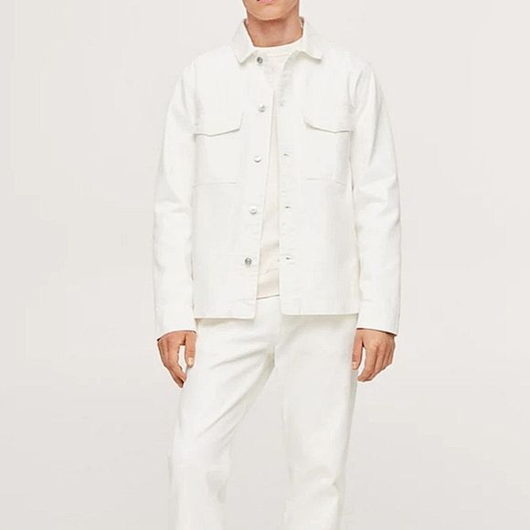 🆕🌿TOPMAN JEAN BUTTON DOWN🌿 - Picture 1 of 10